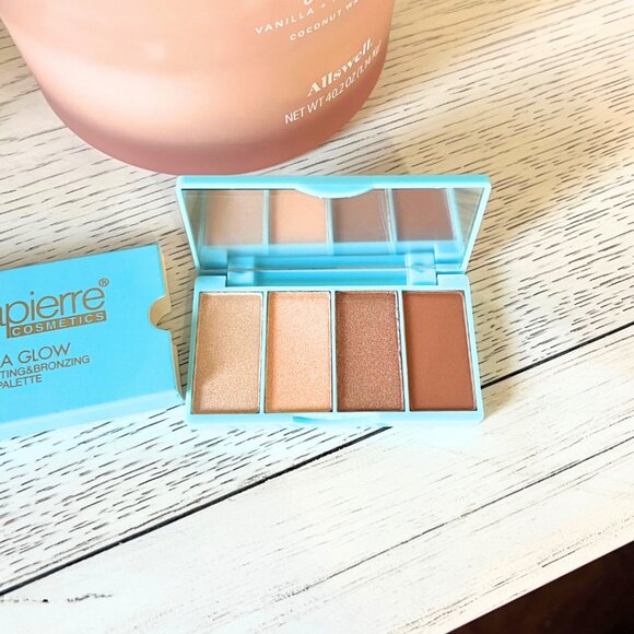 BellaPierre Highlighter & Bronzer Palette Highlighting Bronzing Pressed Powders - Picture 1 of 4